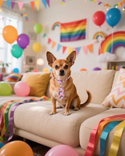 PET SHOW 10 Pack Pride Month Dog Ties Neckties XS for Small Dogs - Image 4