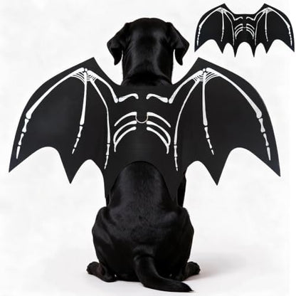 Dog Halloween Bat Wings Costume L，Pet Halloween Cosplay Apparel Large by PWEITUOET