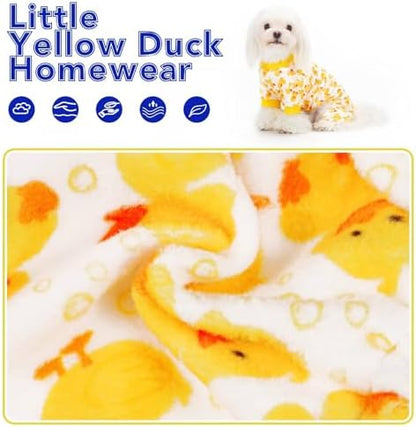 Paiaite Dog Pajamas Onesie: Comfortable Four-Legged Apparel for Small, Medium, & Large Dogs, Polyester Material for Comfort, Wrinkle Resistance, Moisture Wicking, Stretchiness Cartoon Duck XS - Image 5