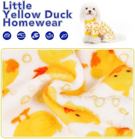Paiaite Dog Pajamas Onesie: Comfortable Four-Legged Apparel for Small, Medium, & Large Dogs, Polyester Material for Comfort, Wrinkle Resistance, Moisture Wicking, Stretchiness Cartoon Duck 4XL - Image 5