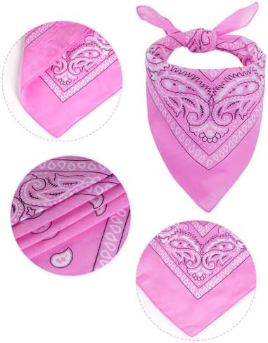 choyaxo Halloween Costumes for Dogs Cat Pet Cowboy Costume Cowboy Hat with Bandana Set for Halloween, Christmas, Holiday, Party, Cosplay (Pink, Large) - Image 3