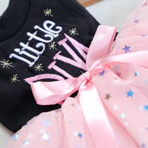 Handmade Floral Dog Dress with Bow, Princess Lace Pet Dress for Small Dogs and Cats, Lightweight Puppy Outfit M-Pink Medium - Image 4