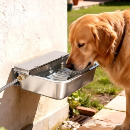 Automatic Dog Water Bowl Dispenser 3Gal Hanging Auto Filling Pet Waterer