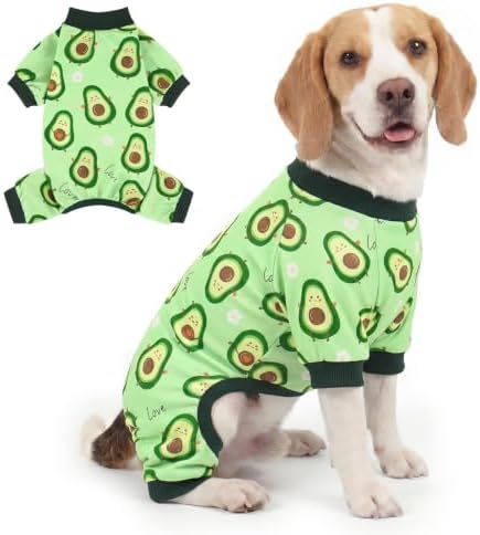 XPUDAC Dog Pajamas for Small Medium Dogs Girl Boy Cute Comfy Puppy Pjs Doggie Clothes Cat Pet Jammies Outfit, 213-2XL by XPUDAC