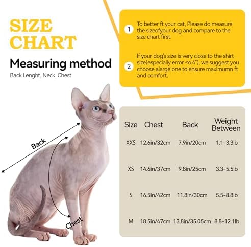 Bee Stripes Cat Halloween Costumes for Sphynx and Small Dog, Yellow S - Image 7