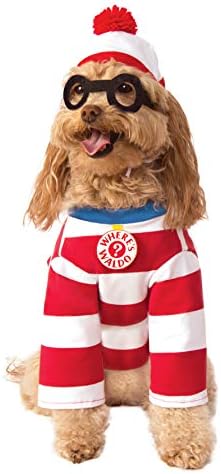 Where's Waldo: Waldo Pet Costume for For Dogs or Cats by Rubies, Small by Rubies