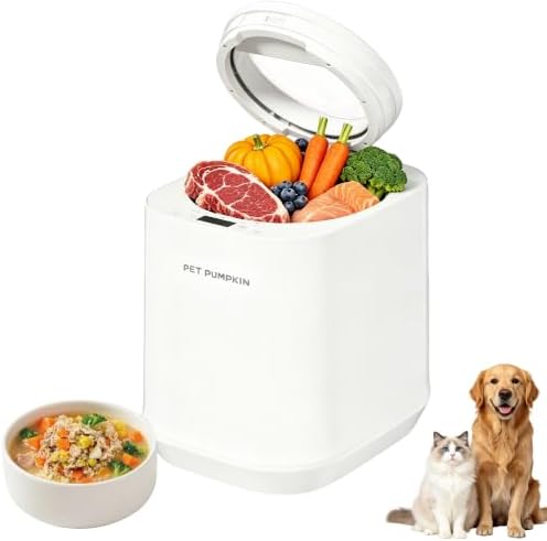 Pet Food Maker for Dogs & Cats, 4L Capatity, Automatic Machine No Chopping Needed,1-Touch Steam & Stir Feeding Supply, Effortless Meal Prep, 5 Cooking Modes for 8 Textures