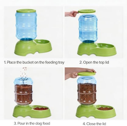 Kenond 11L Gravity Automatic Dog Feeder, Dog Food Dispenser for Large Breed