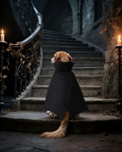 CuteBone Dog Halloween Costumes for Small, Medium, Large Dogs – Vampire Pet Cosplay Outfits | Cute Puppy Costume for Halloween Party, Dress-Up, Photo Shoots GBZ04-3XL - Image 6