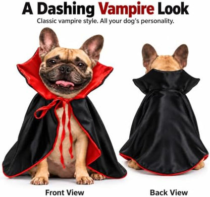 Vampire Dog Halloween Costumes, Cute Halloween Costumes for Dogs Cats - Image 2