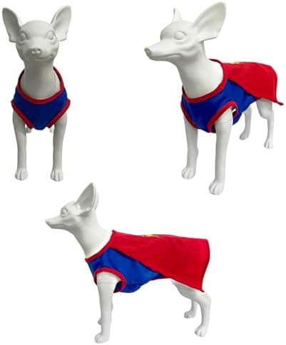 Mighty Supa Man Pet Halloween Costume with Cape - Large Breed Dog Funny Clothes Outfit Apparel (3X-Large) - Image 7