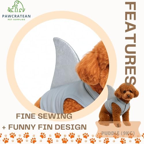 Pet Custom Dog Custom Cat Custom Hoodie, Sporty Look, Funny Gift, Halloween Holiday (Shark with Standing Fin, Small) - Image 7