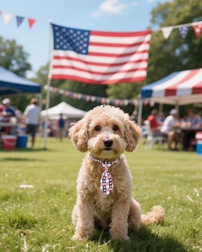 PET SHOW 10 Pack 4th of July Dog Ties Neckties XS for Small Dogs - Image 5
