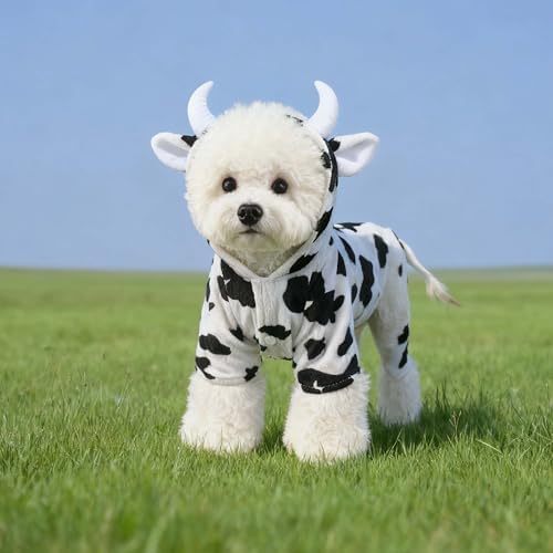 FLAdorepet Halloween Dog Cow Costume Outfits for Small Medium Large Dog,S - Image 2