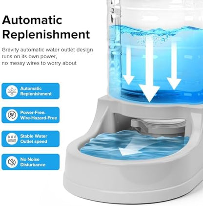 Kenond 2.5 Gallon Large Dog Water Dispenser, Automatic Gravity Water Bowl