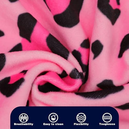 Paiaite Dog Pajamas Onesie: Comfortable Four-Legged Apparel for Small, Medium, & Large Dogs, Polyester Material for Comfort, Wrinkle Resistance, Moisture Wicking, and Stretchiness Pink Leopard 4XL - Image 5