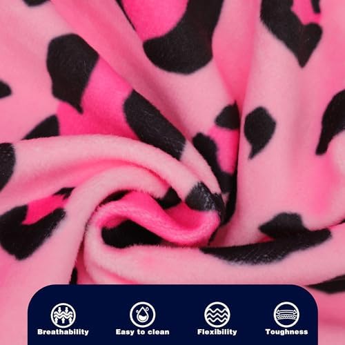 Paiaite Dog Pajamas Onesie: Comfortable Four-Legged Apparel for Small, Medium, & Large Dogs, Polyester Material for Comfort, Wrinkle Resistance, Moisture Wicking, and Stretchiness Pink Leopard XXL - Image 5