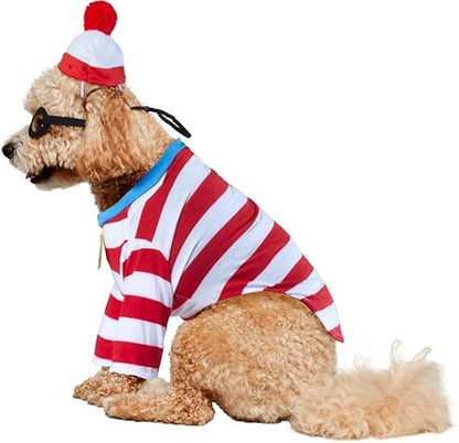 Where's Waldo: Waldo Pet Costume for For Dogs or Cats by Rubies, Small - Image 3