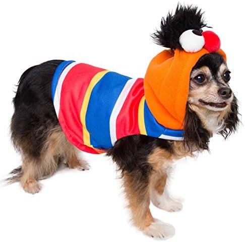 Pet Krewe Small Ernie Costume - Sesame Street Ernie Dog Costume - Fits Small, Medium, Large and Extra Large Pets - Perfect for Halloween, Christmas Holiday, Parties, Photoshoots, Gifts for Dog Lovers by PetKreweUnleashtheParade