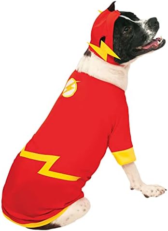 DC Comics Superheroes: The Flash Pet Costume for For Dogs or Cats by Rubies, Large by Rubies