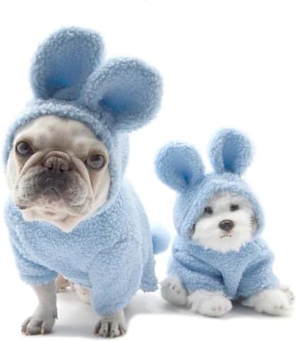 Rabbit Pet Costume for French Bulldog, Funny Rabbit Outfit, Dog & Cat Party Clothes, Halloween Cosplay (S) - Image 4