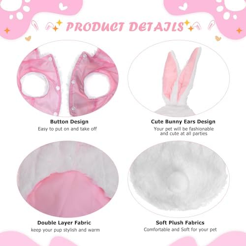 Yoption Dog Cat Bunny Costume for Halloween, Easter, Christmas, Medium - Image 2