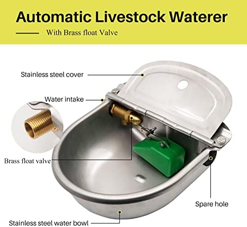 Automatic Dog Water Dispenser Outdoor Large Breed Self Filling Water Bowl