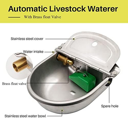 Automatic Dog Water Dispenser Outdoor Large Breed Self Filling Water Bowl