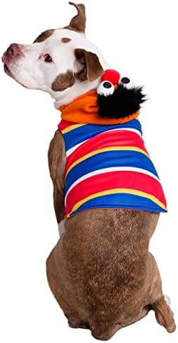 Pet Krewe Large Ernie Costume - Sesame Street Ernie Dog Costume - Fits Small, Medium, Large and Extra Large Pets - Perfect for Halloween, Christmas Holiday, Parties, Photoshoots, Gifts for Dog Lovers by PetKreweUnleashtheParade