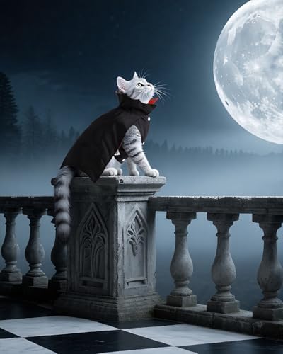 CuteBone Dog Halloween Costumes for Small, Medium, Large Dogs – Vampire Pet Cosplay Outfits | Cute Puppy Costume for Halloween Party, Dress-Up, Photo Shoots GBZ04XL - Image 4