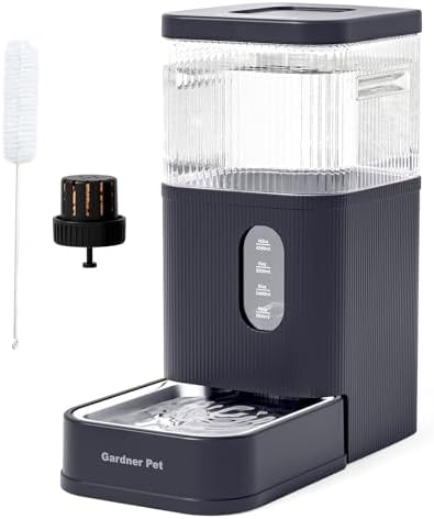2.9 Gallon Automatic Dog Water Dispenser with Stainless Steel Bowl