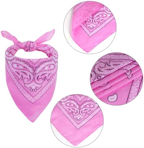 choyaxo Halloween Costumes for Dogs Cat Pet Cowboy Costume Cowboy Hat with Bandana Set for Halloween, Christmas, Holiday, Party, Cosplay (Pink, Small) - Image 2