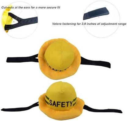 Dog Construction Costume for Medium Dog Helmet and Service Dog Vest Cute Outdoor Workers hat for pet Halloween Architect ostume - Image 4