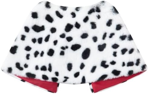 Dog Halloween Deville Costume Dalmatian Cosplay Witch Cloak + Wigs (X-Large) - Image 3
