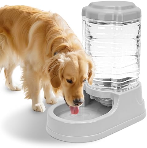 Kenond 2.5 Gallon Large Dog Water Dispenser, Automatic Gravity Water Bowl