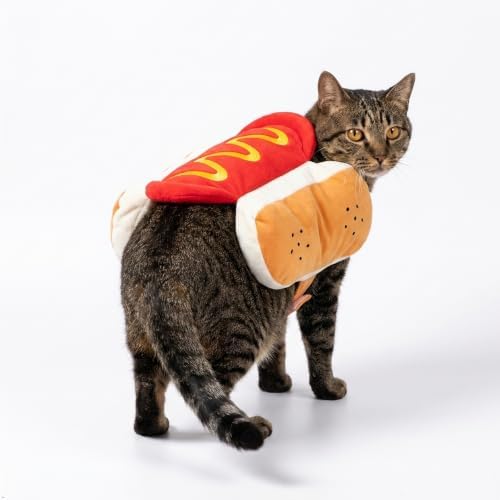 Hot Dog Costume for Dogs, Funny Hot Dog Dog Costume with Adjustable Fit, Cute Pet Halloween Costume for X-Large Dogs, Dog Costume for Halloween Party Cosplay - Image 5
