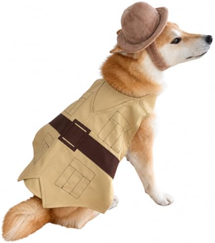 CheetahBoo Dog Safari Costume Vest Hat Park Ranger Cosplay Halloween, L - Image 2