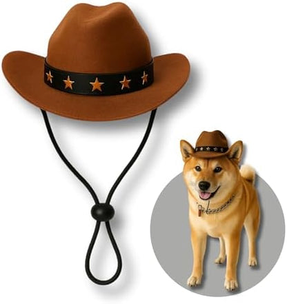 Custom Dog Cat Hoodie, Cowboy Hat, One Size by Pawcratean