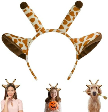 Beviliu 3 Pieces Dog Costume Set, Golden Dog Ears and Tail Bowtie, Brown Puppy Ears Costume for Halloween by Beviliu
