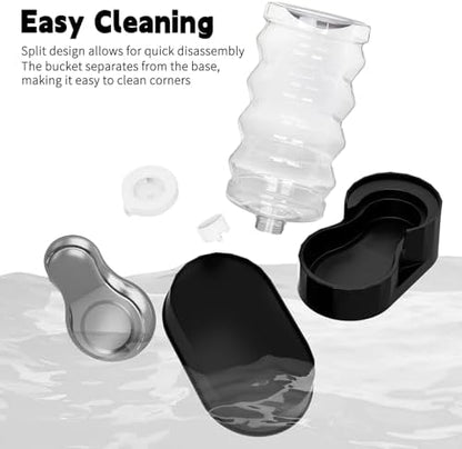 RIZZARI 9L Elevated Dog Water Dispenser: Filtered Gravity Waterer