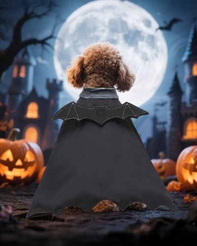 CuteBone Dog Halloween Costumes for Small, Medium, Large Dogs – Batman Pet Cosplay Outfits | Cute Puppy Costume for Halloween Party, Dress-Up, Photo Shoots GBZ02XL - Image 4