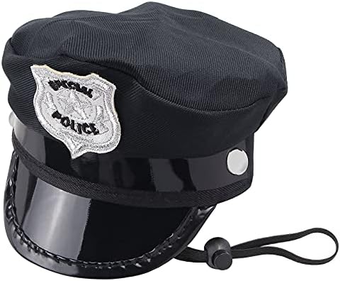 Yewong 2-Piece Pet Police Costume Accessory Set - Dog & Cat Police Hat with Necktie & Dress Up Kit for Halloween & Christmas Cosplay - Image 2