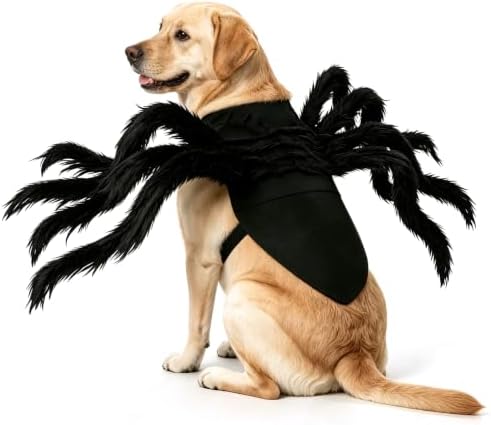 Halloween Spider Costume for Dog, Halloween Pet Costume Halloween Decorations, Spider Decor Halloween Party Supply, Spider Cosplay Costumes with Adjustable Velcro for Small Medium Dogs and Cats - Image 6