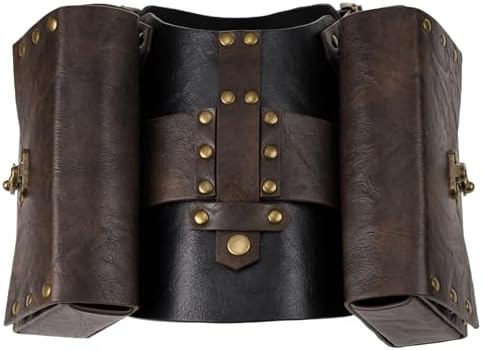 HiiFeuer Medieval Faux Leather Dog Armor Vest Set -Interchangeable Funny Dog Costume,Fits Most Dogs Ropa para Perro - Image 7