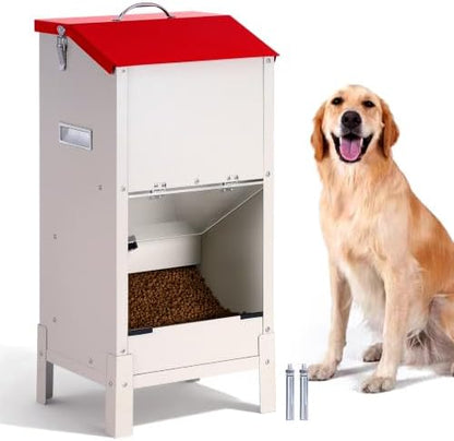 25 Lbs Automatic Dog Feeder for Large Dogs, with Elevated Stand