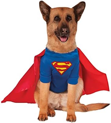 DC Comics Superheroes: Superman Pet Costume for For Dogs or Cats by Rubies, XXXL - Image 4