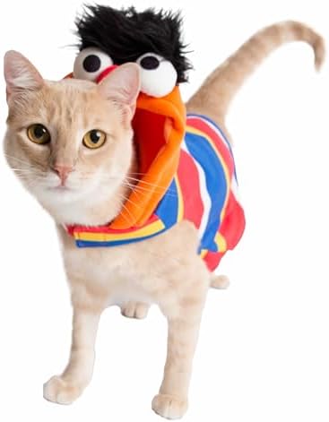 Pet Krewe Ernie Dog Costume & Cat Costume Medium - Sesame Street Ernie Pet Costume - Perfect for Halloween, Christmas Holiday, Parties, Photoshoots, Gifts for Dog & Cat Lovers - Image 2