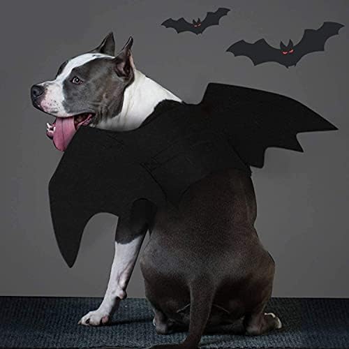 Pet Costumes Bat Wings for Puppy and Cat Halloween Dog Costumes Party Cosplay Decoration Black Apparel for Small Medium Larger Dogs (Black, X-Large) - Image 6