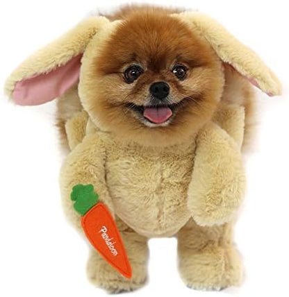 Pandaloon Dog Halloween Costume - As Seen on Shark Tank - Patented - Funny Costume with Arms for Small and Medium Dogs and Cats (Bunny, Size 2(15-16 in Height at TOP of Head,Girth<16 in)) by Pandaloon