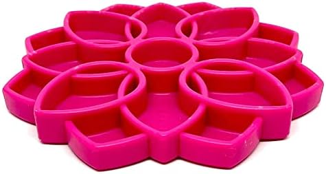 SodaPup Mandala eTray – Durable Slow Feeder Tray Made in USA from Non-Toxic, Pet-Safe, Food Safe Material for Mental Stimulation, Calming, Avoiding Overfeeding, Slow Eating, Healthy Digestion & More
